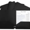 C-Line 2-Pocket Poly Folder, 3 Hole Punched, Black, Pack Of 25 2 C-Line 2-Pocket Poly Folder, 3 Hole Punched, Black, Pack Of 25 -Office Product Shop 1597259 A ecommfullsize
