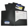 C-Line Poly 2-Pocket Portfolio Folder, Letter Size, Black, Pack Of 25 -Office Product Shop 1597268 A ecommfullsize