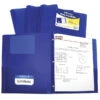 C-Line 2-Pocket Poly Portfolio With Prongs, Blue, Pack Of 25 -Office Product Shop 1597281 A ecommfullsize