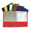 C-Line 2-Pocket Recycled Portfolio Without Prongs, Assorted Colors, Set Of 100 -Office Product Shop 1597285 A ecommfullsize