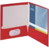 Business Source 2-Pocket Laminated Folder, 100 Sheet Capacity, Red, Pack Of 25 1 Business Source 2-Pocket Laminated Folder, 100 Sheet Capacity, Red, Pack Of 25 -Office Product Shop 1599522 SPR ecommfullsize