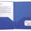 Business Source 2-Pocket Poly Portfolio, 30 Sheet Capacity, Blue 2 Business Source 2-Pocket Poly Portfolio, 30 Sheet Capacity, Blue -Office Product Shop 1599524 SPR ecommfullsize