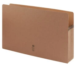 Business Source File Pocket, Legal Size, 5-1/4 Inch Expansion, Redrope, Pack Of 10
