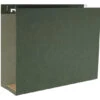 Business Source Hanging File Folders, Legal, 1/5 Cut Tabs, 3 Inch Expansion, Green, Pack Of 25