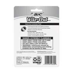 BIC Wite-Out Quick Dry Correction Fluid, 20 Ml., White, 2/Pack (WOFQDP24-A-WHI) -Office Product Shop 16EB0A43 20AD 4638 80D89F36CF88E2C4 sc7