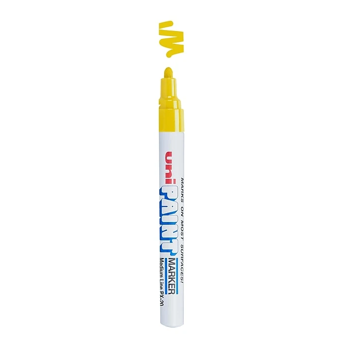 Uni PAINT PX-20 Oil-Based Marker, Medium Tip, Assorted Colors, 6/Set (63630) 7 Uni PAINT PX-20 Oil-Based Marker, Medium Tip, Assorted Colors, 6/Set (63630) - Image 5