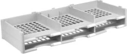 Storex Literature Organizer Add-on Unit, 6 Compartment, Gray