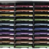 Storex Stackable Literature Sorter, 30 Compartments, 31-3/8 X 14-1/8 X 25-1/2 Inches, Black