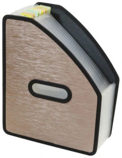 C-Line Vertical Expanding File, Letter Size, 13 Pocket, Blackened Bronze
