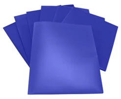 School Smart 2-Pocket Poly Folders, Blue, Pack Of 25 -Office Product Shop 2019621 C ecommfullsize