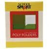 School Smart 2-Pocket Poly Folders With Fasteners, Green, Pack Of 25 -Office Product Shop 2019625 ecommfullsize
