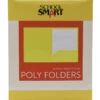 School Smart 2-Pocket Poly Folders, Yellow, Pack Of 25 -Office Product Shop 2019627 ecommfullsize