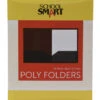 School Smart 2-Pocket Poly Folders, Black, Pack Of 25 -Office Product Shop 2019631 ecommfullsize