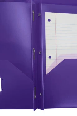 School Smart 2-Pocket Poly Folders With Fasteners, Purple, Pack Of 25 10 School Smart 2-Pocket Poly Folders With Fasteners, Purple, Pack Of 25 -Office Product Shop 2019635 D ecommfullsize