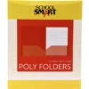 School Smart 2-Pocket Poly Folders, Red, Pack Of 25 -Office Product Shop 2019637 ecommfullsize