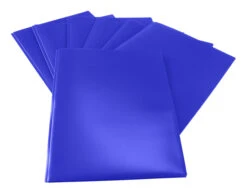 School Smart 2-Pocket Poly Folders With Fasteners, Blue, Pack Of 25 -Office Product Shop 2019638 C ecommfullsize