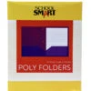 School Smart 2-Pocket Poly Folders With 3-Hole Punch, Purple, Pack Of 25 -Office Product Shop 2019642 ecommfullsize
