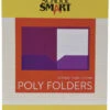 School Smart 2-Pocket Poly Folders, Purple, Pack Of 25 -Office Product Shop 2019643 ecommfullsize