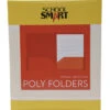 School Smart 2-Pocket Poly Folders With 3-Hole Punch, Red, Pack Of 25 -Office Product Shop 2019644 ecommfullsize