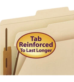 Smead Classification Folder, Letter Size, 1 Divider, Manila, Pack Of 10 -Office Product Shop 2021477 D ecommfullsize