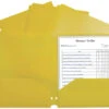 C-Line Heavyweight Two-Pocket Poly Folder, Yellow, Pack Of 25 -Office Product Shop 2025392 SPR ecommfullsize