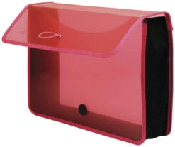 Lion Expand-N-File Poly Expanding Wallet, Letter Size, 3 Inch Expansion, Pink