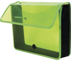 Lion Expand-N-File Poly Expanding Wallet, Letter Size, 3 Inch Expansion, Green