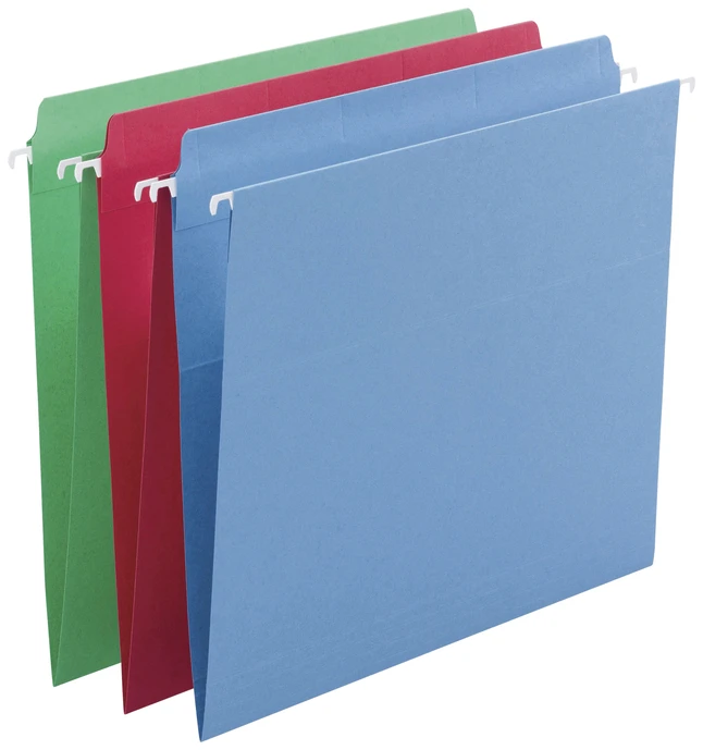 Smead FasTab Hanging File Folder, Letter Size, Straight-Cut Tabs, Assorted Colors, Pack Of 18 3 Smead FasTab Hanging File Folder, Letter Size, Straight-Cut Tabs, Assorted Colors, Pack Of 18
