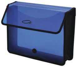 Lion Expand-N-File Poly Expanding Wallet, Letter Size, 3 Inch Expansion, Blue