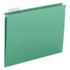 Business Source Hanging File Folders, 1/5 Cut Tabs, Letter Size, Green, Pack Of 25 -Office Product Shop 2049547 SPR ecommfullsize