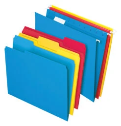 TOPS Hanging File Folder Kit, Letter Size, 3/4 Inch Expansion, Assorted Colors, Set Of 24