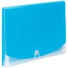 Smead Poly Expanding File, Letter Size, 7 Pocket, Teal/Clear -Office Product Shop 2049560 SPR ecommfullsize