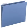 Business Source Hanging File Folders, 1/5 Cut Tabs, Letter Size, Blue, Pack Of 25 -Office Product Shop 2049580 SPR ecommfullsize