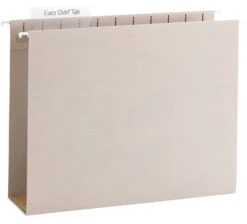 Smead TUFF Hanging File Folder, Letter Size, 3 Inch Expansion, Steel Gray, Pack Of 18