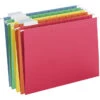 Smead Hanging File Folder, Letter Size, 1/5 Cut Tabs, Assorted Colors, Pack Of 25 2 Smead Hanging File Folder, Letter Size, 1/5 Cut Tabs, Assorted Colors, Pack Of 25 -Office Product Shop 2049765 A ecommfullsize
