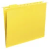 Smead Hanging File Folder, Letter Size, 1/5 Cut Tabs, Yellow, Pack Of 25 2 Smead Hanging File Folder, Letter Size, 1/5 Cut Tabs, Yellow, Pack Of 25 -Office Product Shop 2049777 A ecommfullsize