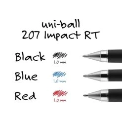 Uni-ball Uniball 207 Impact Retractable Gel Pens, Bold Point, 1.0mm, Red Ink (65872) -Office Product Shop 3279C4E8 21D5 44BE 9EBE9B70C21D14E9 sc7