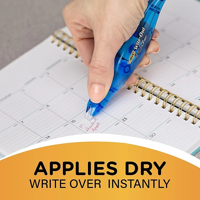 BIC Wite-Out Exact Liner Correction Tape, White, 10/Pack (WOELP10) 7 BIC Wite-Out Exact Liner Correction Tape, White, 10/Pack (WOELP10) - Image 5