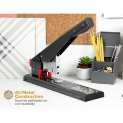 Bostitch Extra Heavy Duty Desktop Stapler, 215 Sheet Capacity, Black (00540) -Office Product Shop 4D7BBF16 E12A 41F3 9BAEF009C20B3A4F sc7