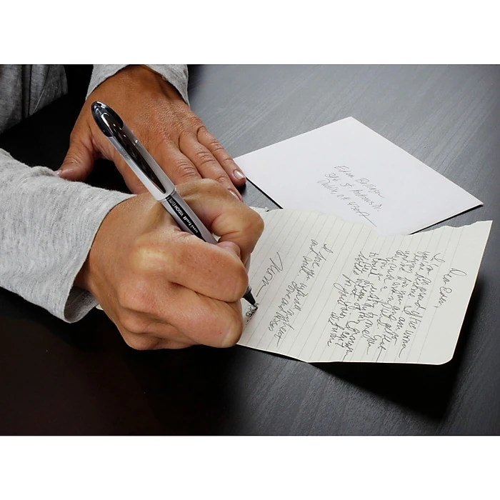 Uni-ball Vision Elite Rollerball Pens, Bold Point, Black Ink, 4 Pack (67180) 9 Uni-ball Vision Elite Rollerball Pens, Bold Point, Black Ink, 4 Pack (67180) - Image 7