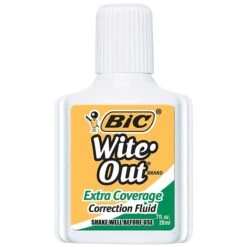 BIC Wite-Out Extra Coverage Correction Fluid, 20 Ml., White (50624/WOFEC12) -Office Product Shop 5A35DB46 14A1 4564 B0C1FAD7D855104C sc7