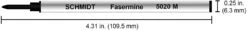 Schmidt Fiber Tip Marker Rollerball Pen Refills, 5020, Medium -Office Product Shop 61 0izULk3L. AC SL1500