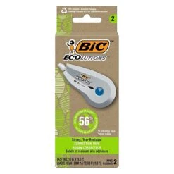 BIC Ecolutions Wite-Out Brand Correction Tape (formerly ReVolution), White, 2/Pack (WOET21-WHI) -Office Product Shop 63E3780C 00DF 4B1A A7831A894A223454 sc7