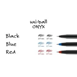 Uniball Onyx Rollerball Pen, Micro Point, 0.5mm, Red Ink, Dozen (60042) -Office Product Shop 6562318A 1A6B 4D46 AFD256B13A89287B sc7