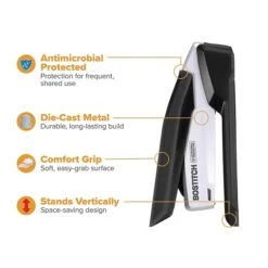 Bostitch InPower® Spring-Powered Desktop Stapler, 28-Sheets, Silver/Black (ACF1110) 14 Bostitch InPower® Spring-Powered Desktop Stapler, 28-Sheets, Silver/Black (ACF1110) -Office Product Shop 66225150 4339 4A70 AC277FAB50BC76A9 sc7