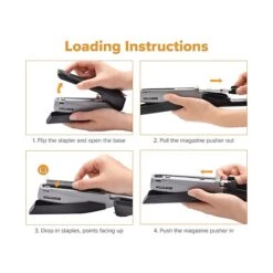 Bostitch InPower Spring-Powered Desktop Stapler, 20-Sheet, Full-Strip Capacity, Black/Gray (1100) 14 Bostitch InPower Spring-Powered Desktop Stapler, 20-Sheet, Full-Strip Capacity, Black/Gray (1100) -Office Product Shop 6877B528 0286 4D28 B901B2BFB04594B9 sc7