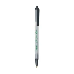 BIC Ecolutions Clic Stic Retractable Ballpoint Pens (formerly ReVolution), Medium Point, Black Ink, Dozen (CSEM11BK) -Office Product Shop 77E581F4 5BB7 4650 A7340E3C92A0944B sc7
