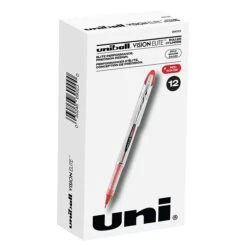Uni-ball Uniball Vision Elite Rollerball Pens, Bold Point, 0.8mm, Red Ink (69023) -Office Product Shop 7A946830 2559 4A0A A30D944AD1BF1EC5 sc7