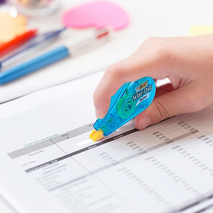 BIC Wite-Out Mini Correction Tape, White, 3/Pack (WOTMP31-WHI) 9 BIC Wite-Out Mini Correction Tape, White, 3/Pack (WOTMP31-WHI) - Image 7