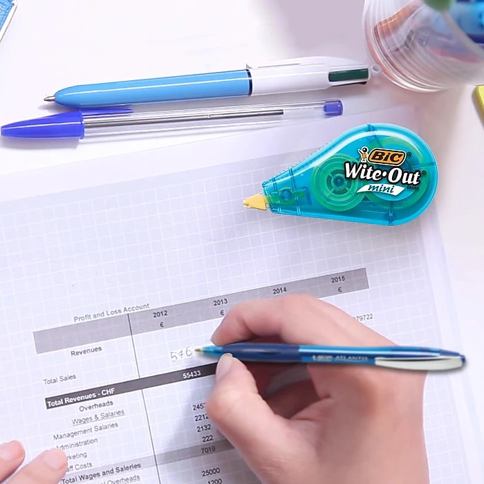 BIC Wite-Out Mini Correction Tape, White, 6/Pack (WOTMP61-WHI) 9 BIC Wite-Out Mini Correction Tape, White, 6/Pack (WOTMP61-WHI) - Image 7